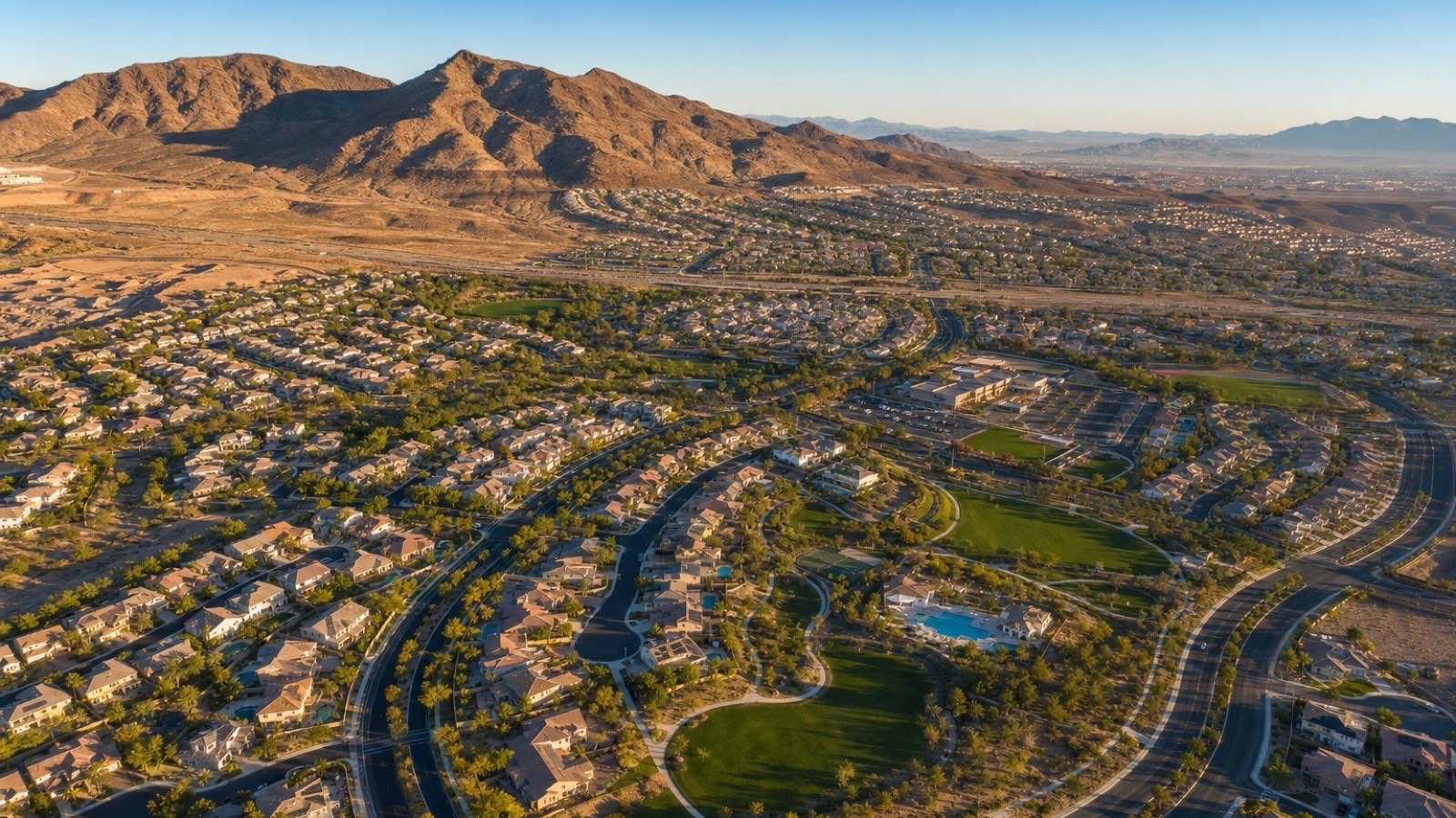 Anthem Country Club Henderson custom estate home with mountain views representing the luxury tier of south Henderson's guard-gated communities
