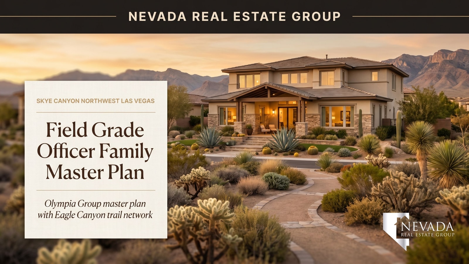 Skye Canyon master plan single-family home with trail-network amenity — northwest Las Vegas 89166